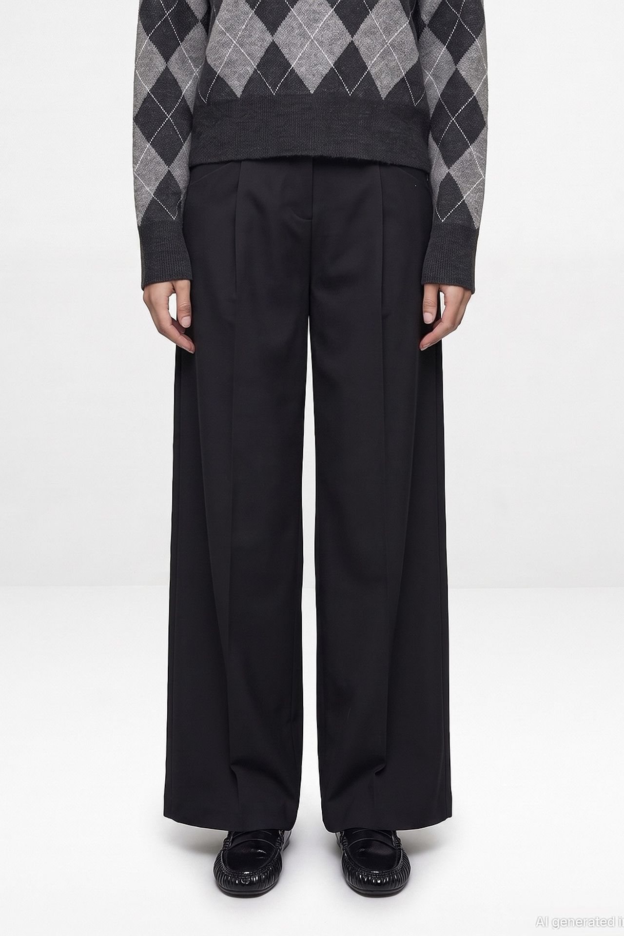 DILVIN Women's Tailored Straight-Leg Pants 1