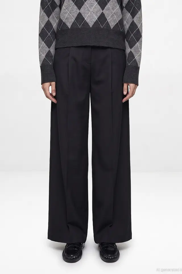 DILVIN Women's Tailored Straight-Leg Pants