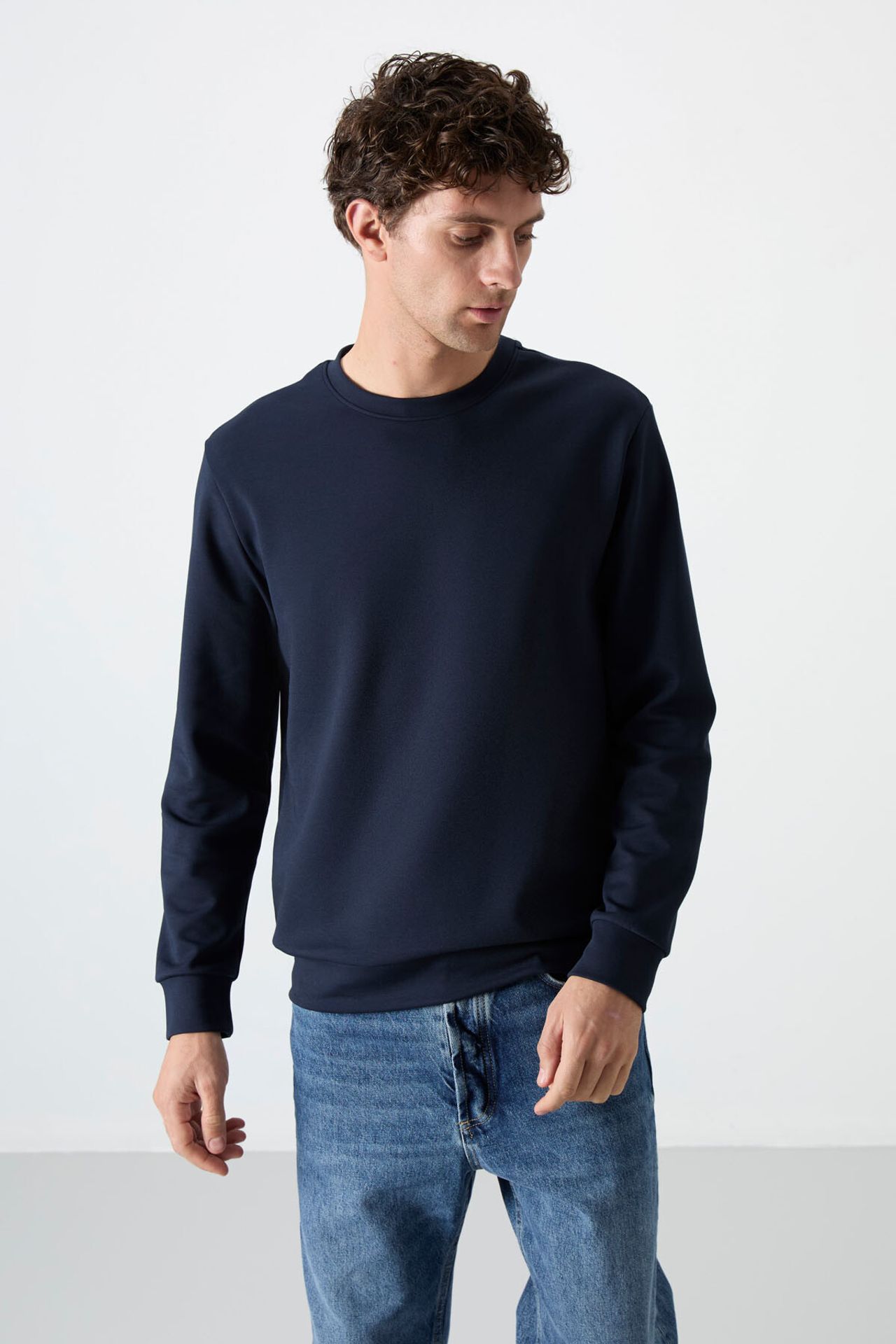 TOMMY Men's Plain Crew Neck Sweatshirt 5