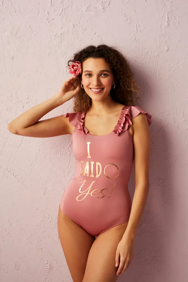 PENTI Flore Ruffle Detail Swimsuit