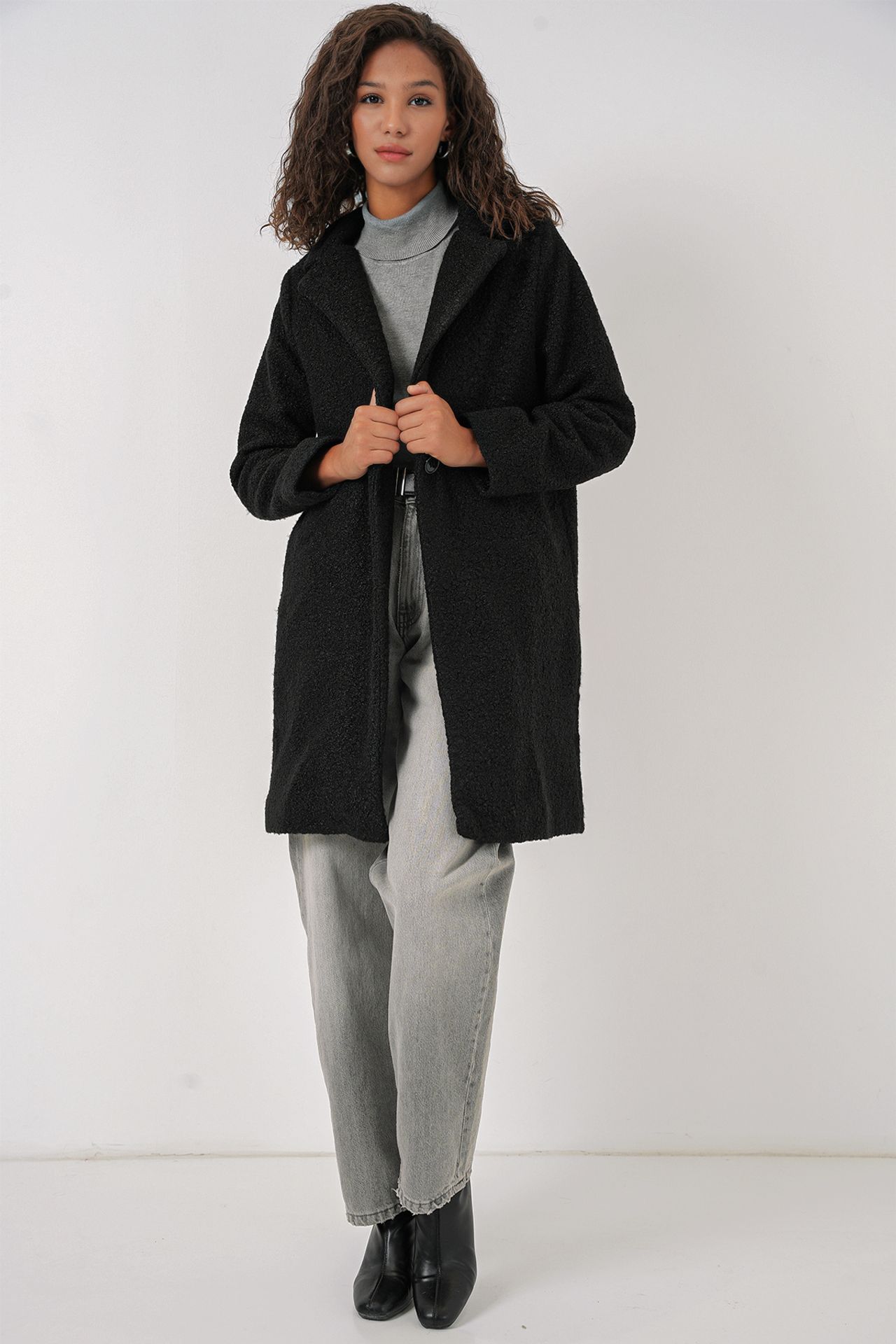 BDART Oversized Textured Long Plush Coat 2