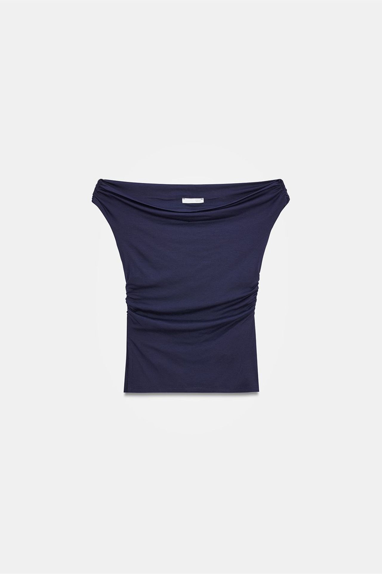 DILVIN Omuzları Açık Slim Fit Jarse Bluz 5