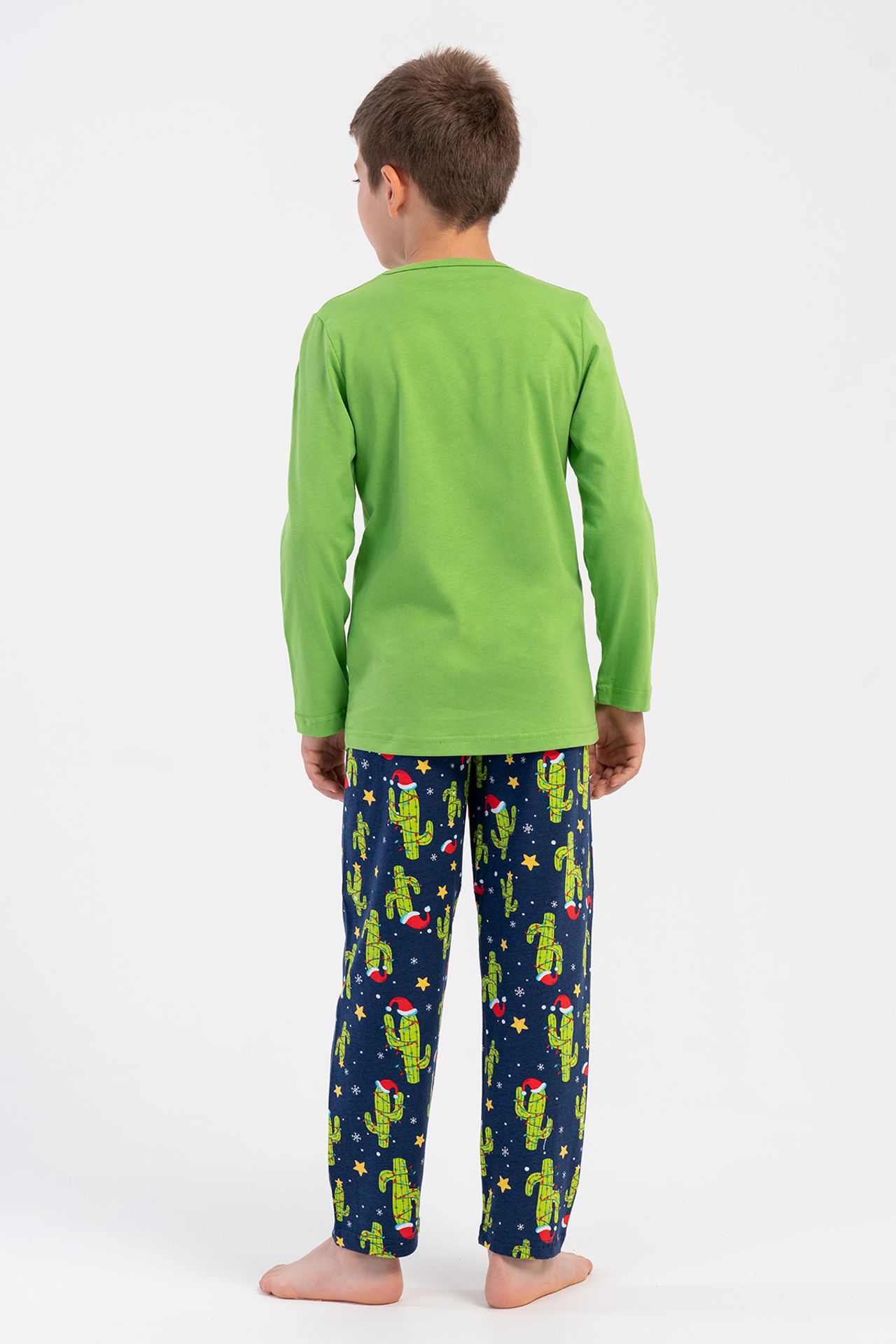YAKE Uzun Kollu İki Parçalı Pijama Takımı 4