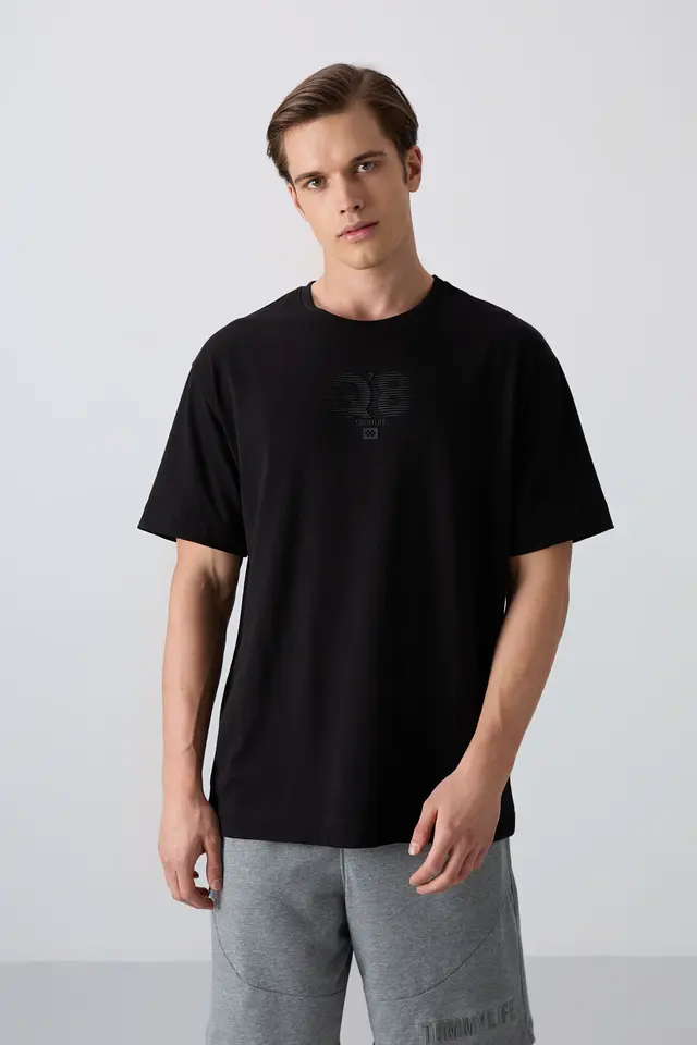 TOMMY Oversized Printed Logo Crew Neck T-Shirt