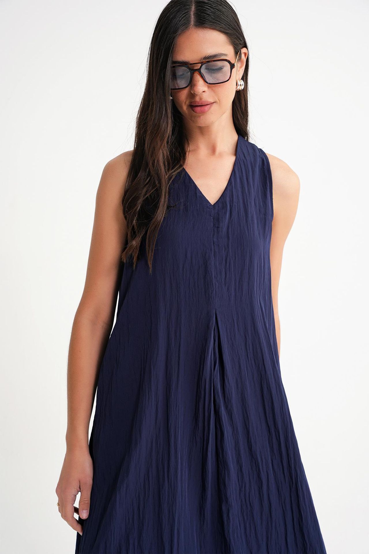 Mixray V-Neck Maxi Dress 5