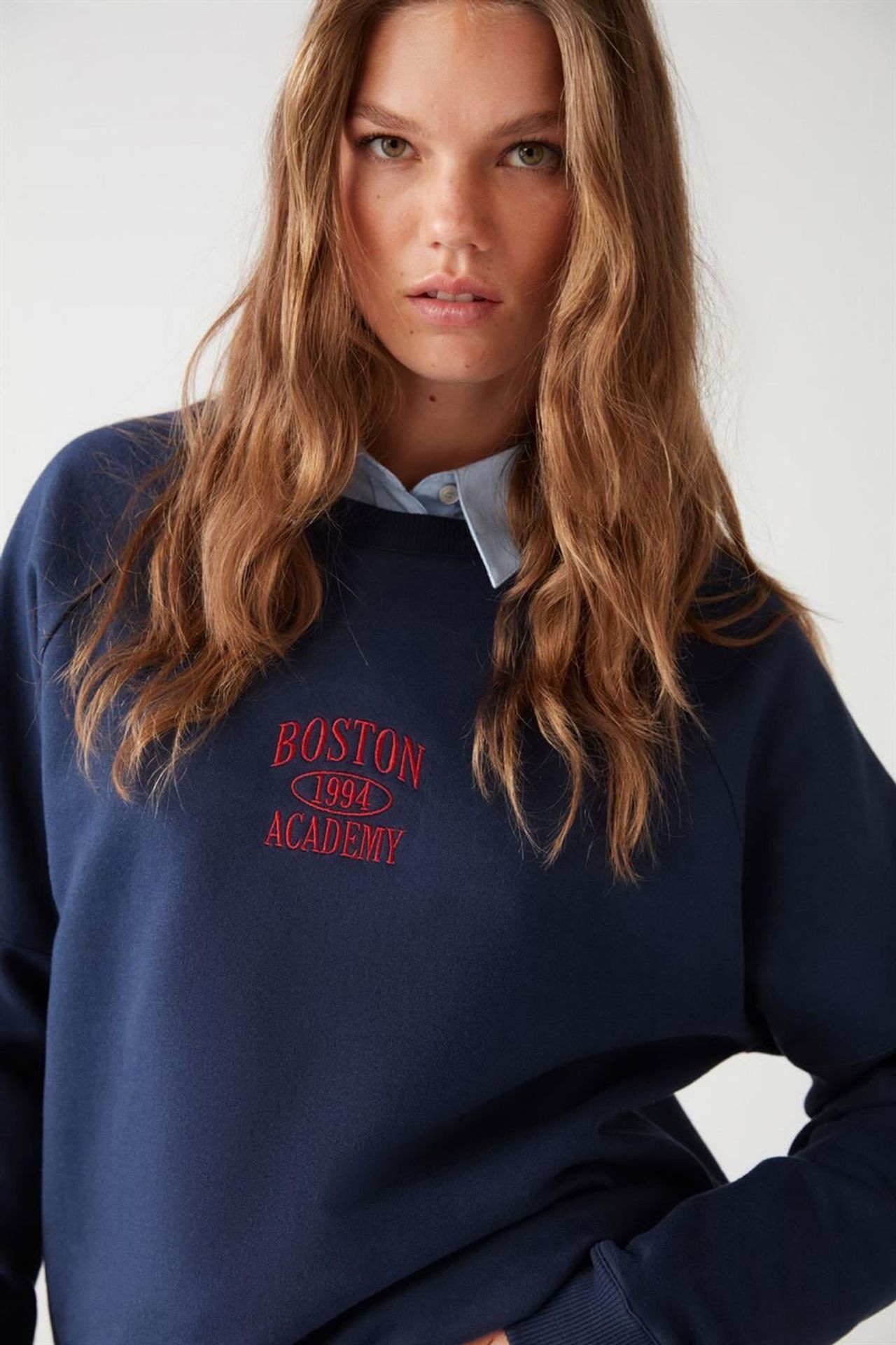 GRIMELANGE Bisiklet Yaka Baskılı Sweatshirt 2
