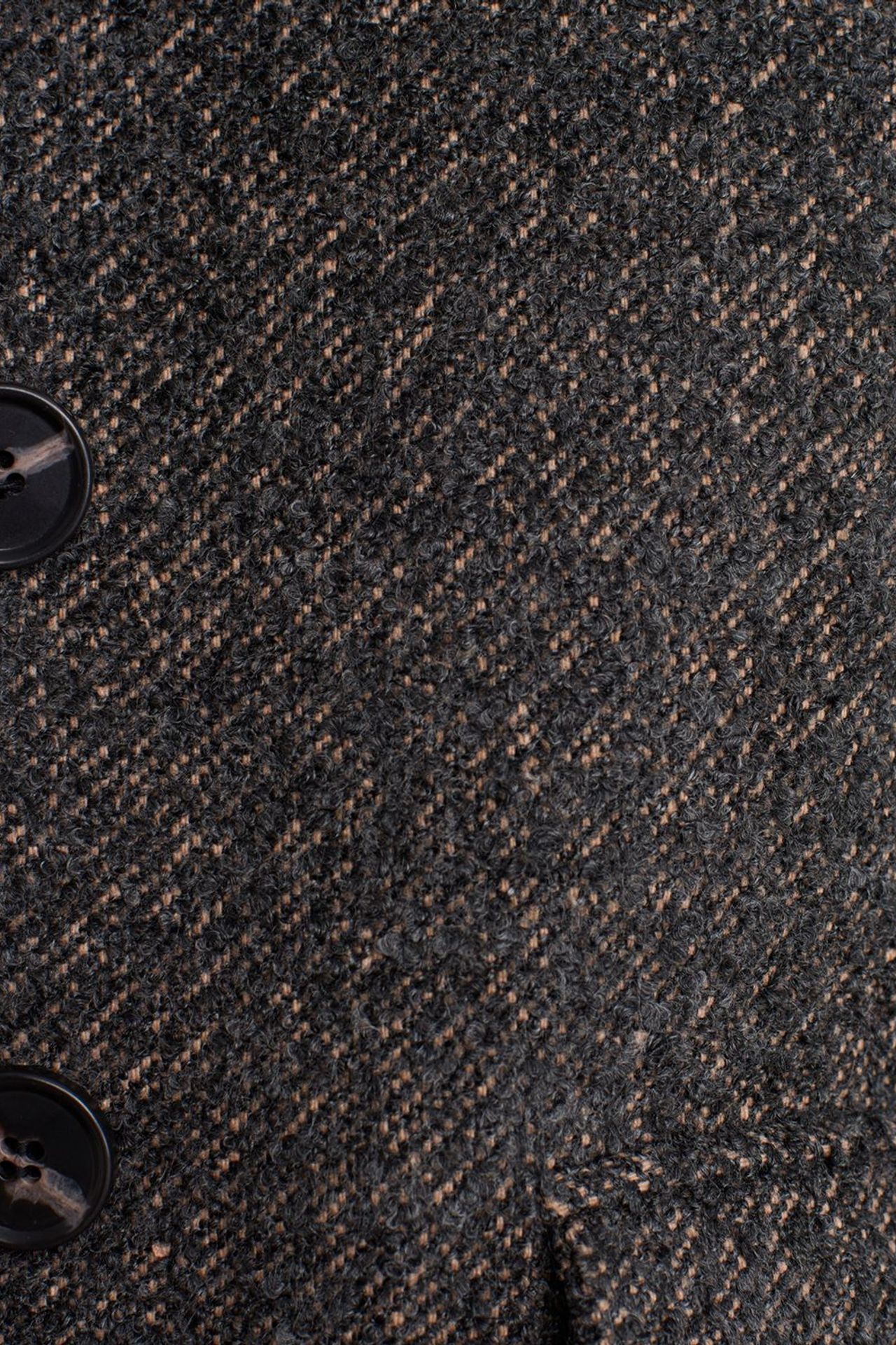 DILVIN Textured Tweed Long Overcoat 4