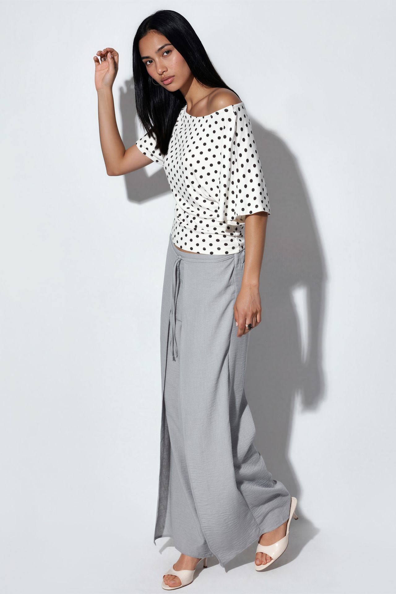 BDART Off-Shoulder Polka Dot Oversized Blouse 2