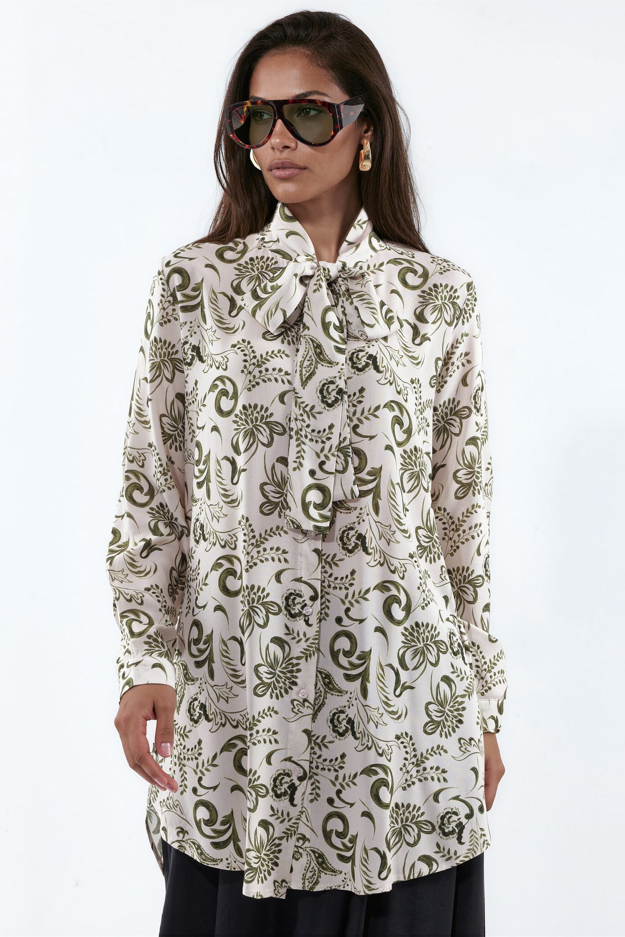 BDART Long Floral Viscose Shirt 1