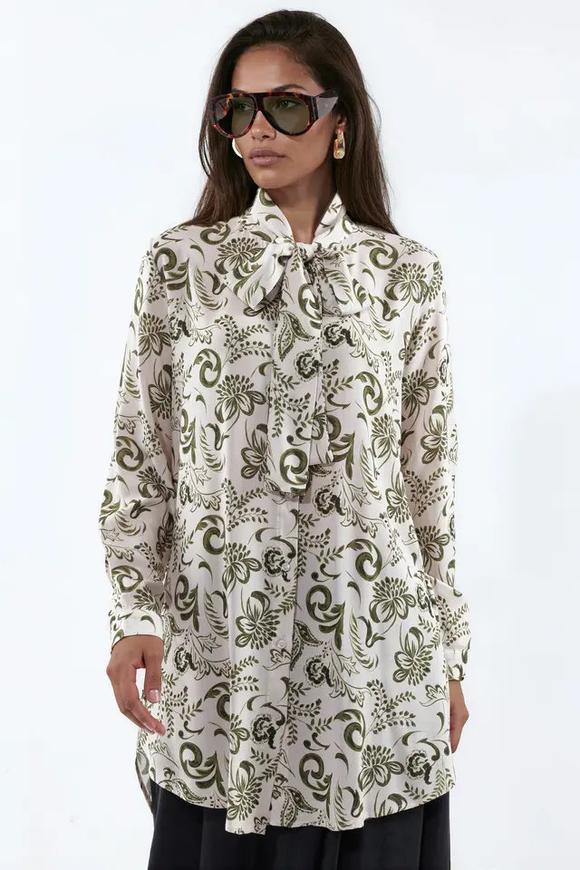 BDART Long Floral Viscose Shirt