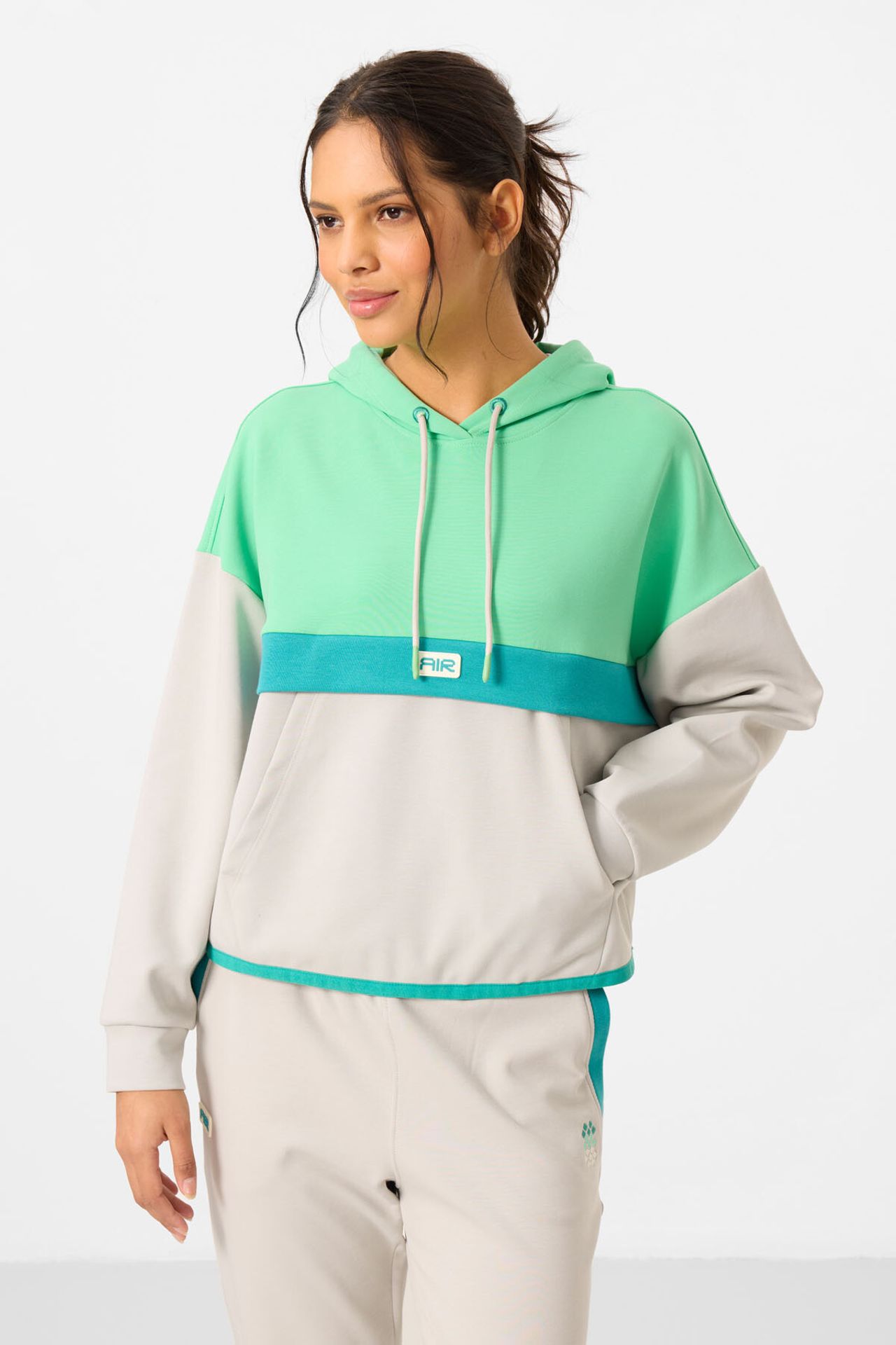 TOMMY Color-Blocked Hooded Sweatshirt And Pants Set 5