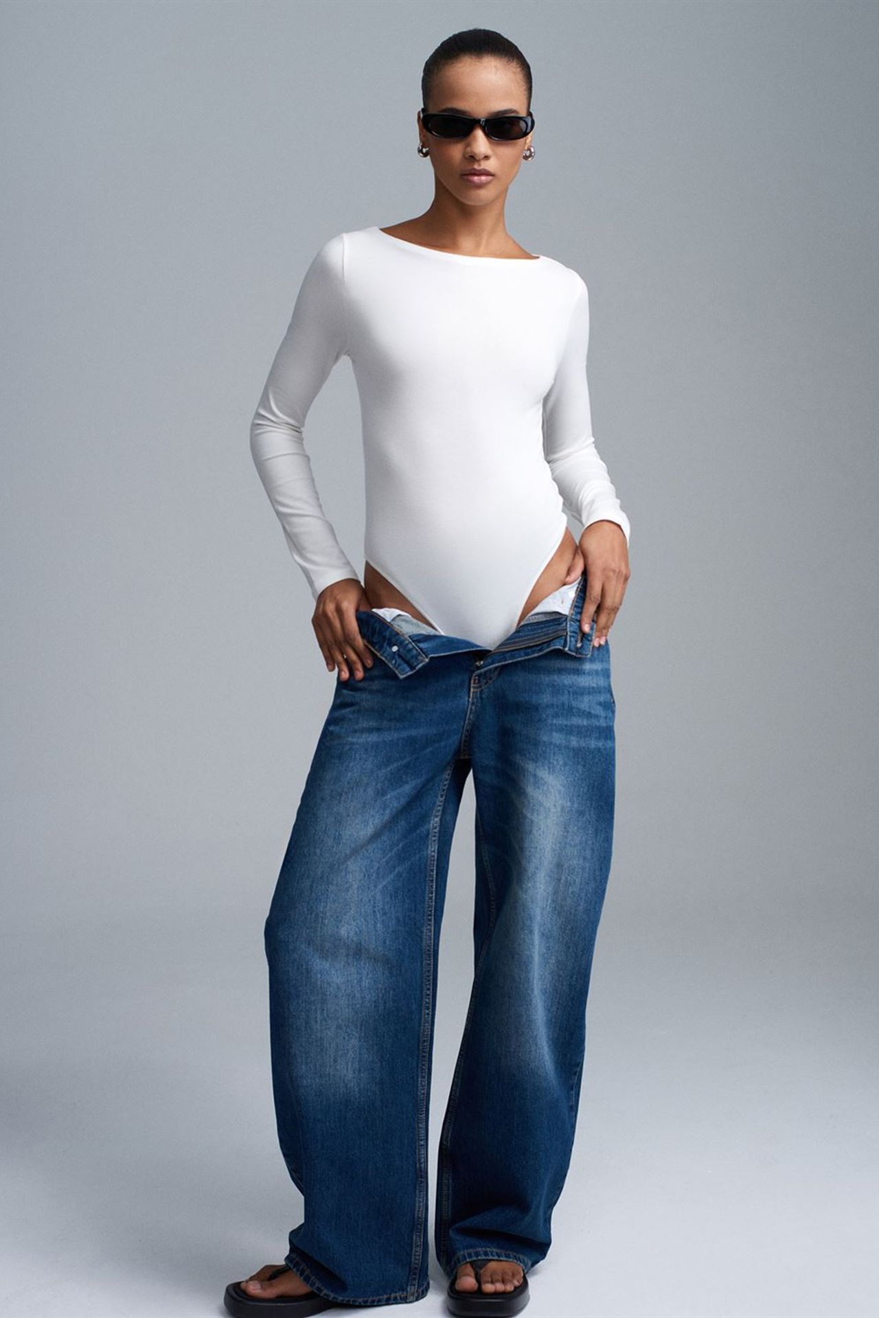 DILVIN Slim Fit Kayık Yaka Body 1