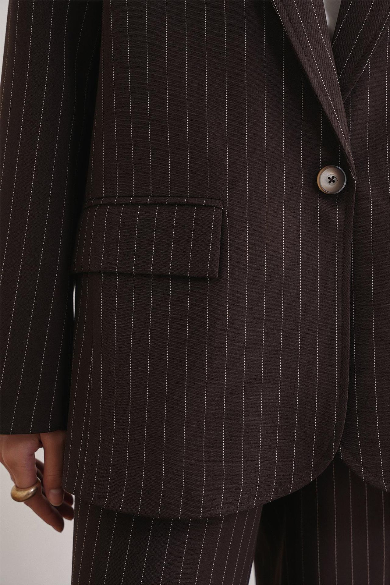 MIXRAY Striped Oversize Blazer 6