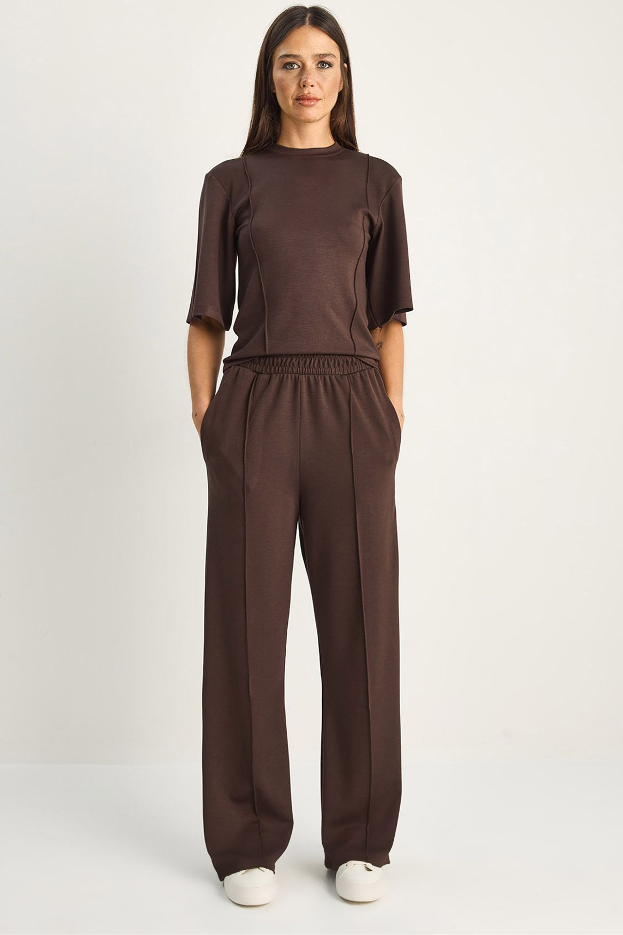 LUCCI Cotton-Lycra Two-Piece Co-ord Set
