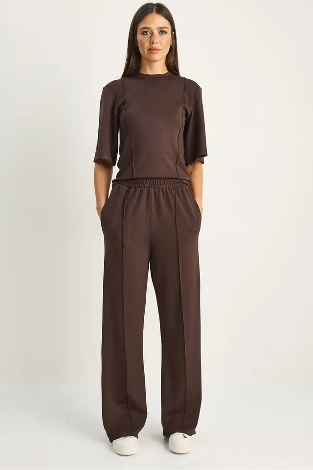 LUCCI Cotton-Lycra Two-Piece Co-ord Set