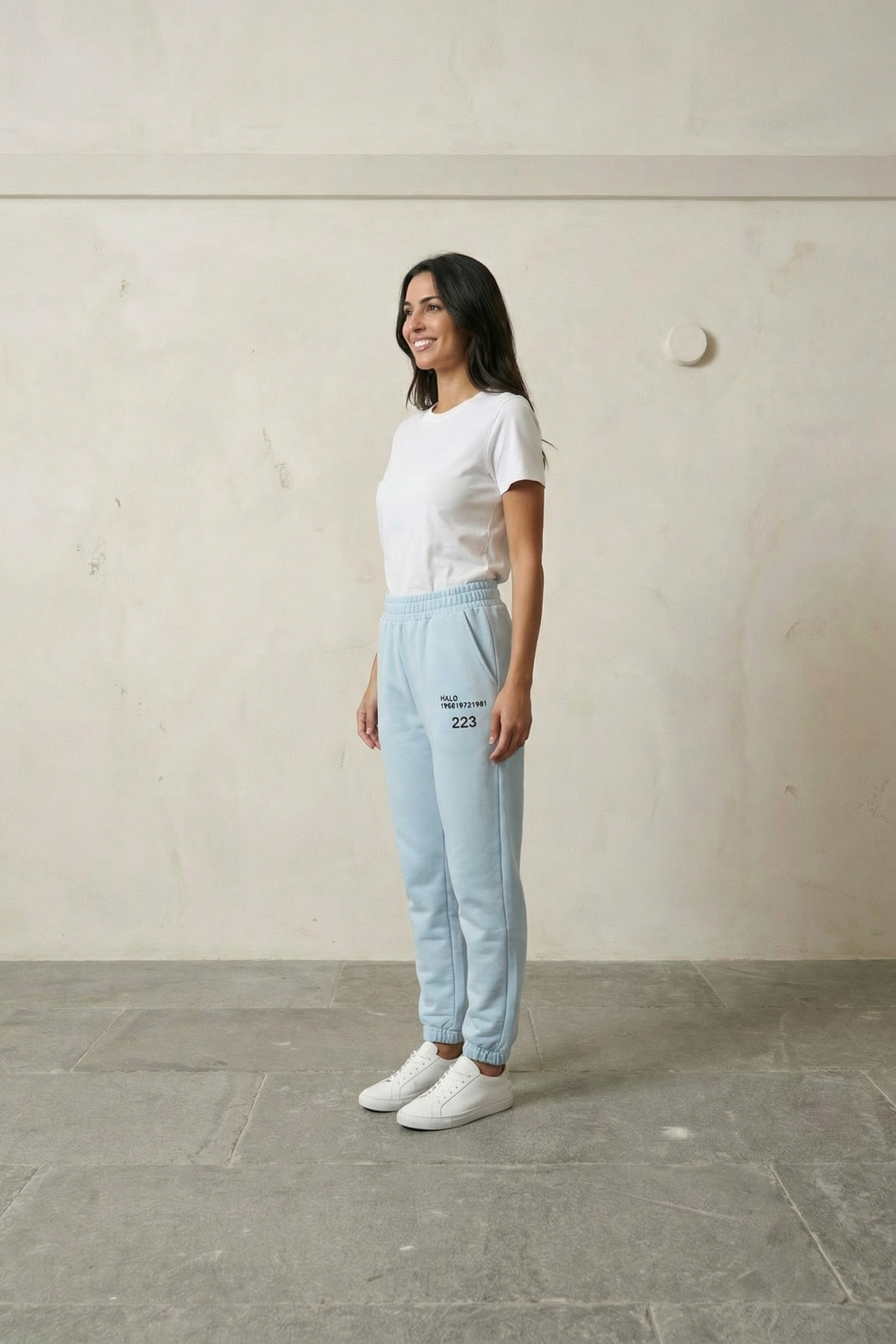 MY FASHION Mid-Waist Printed Cotton Lycra Joggers 3