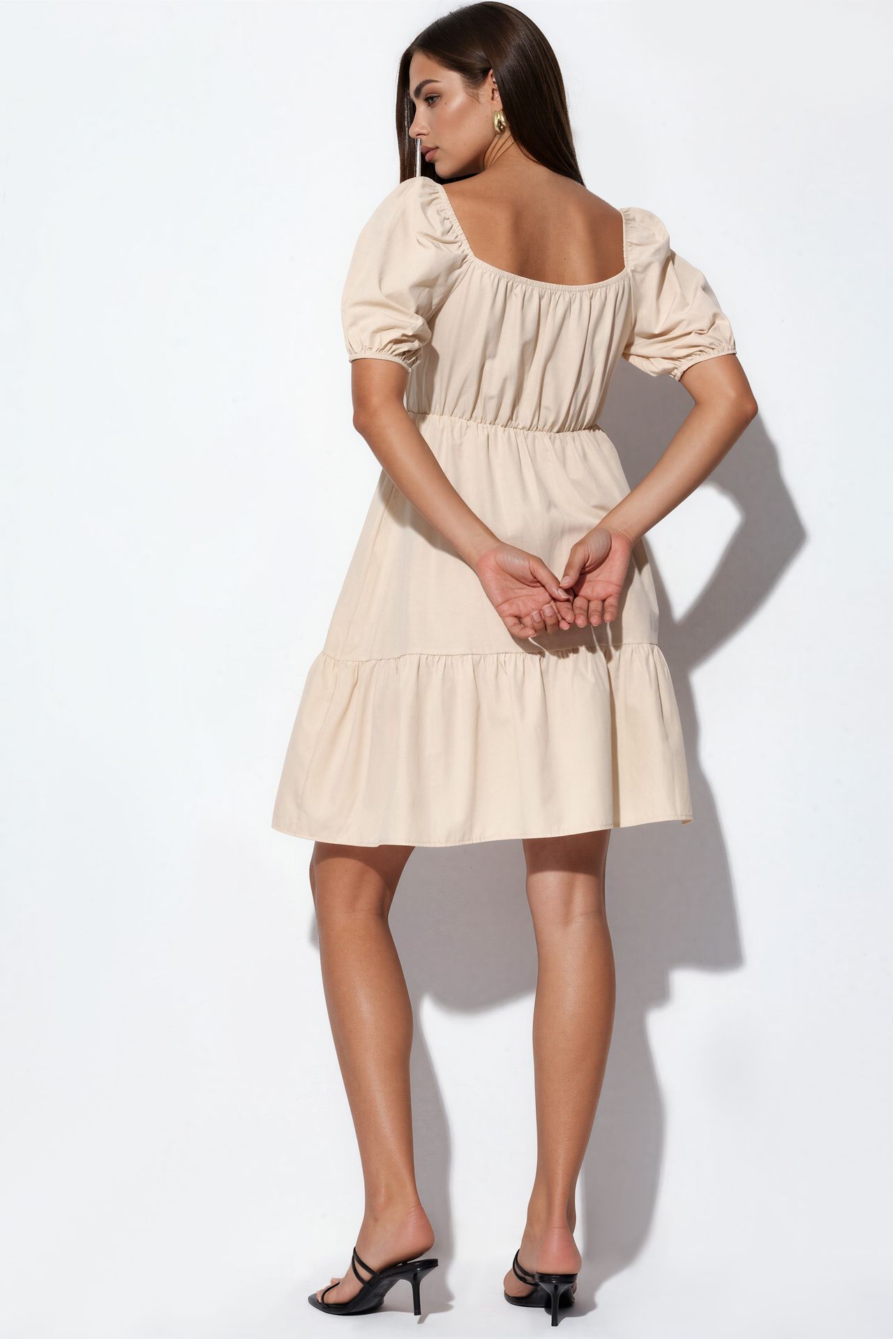 BDART Square Neck A-Form Mini Dress with Bow 3