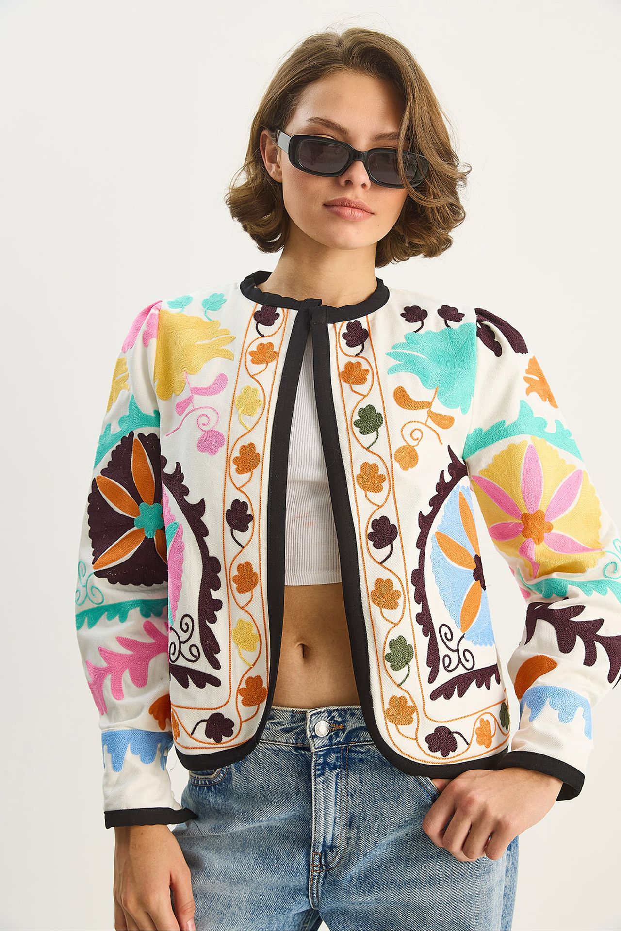 LUCCI Patterned Short Jacket