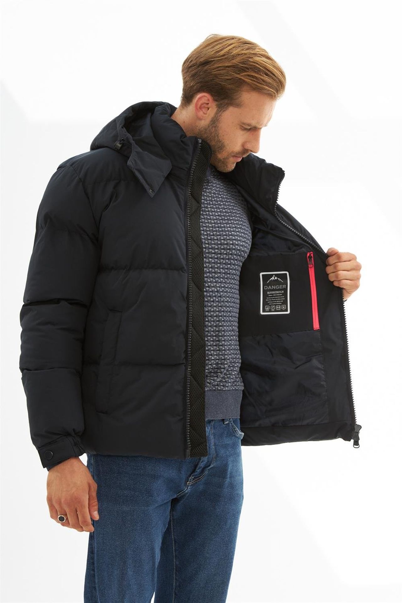 Danger Men's Puffer Down Coat 1