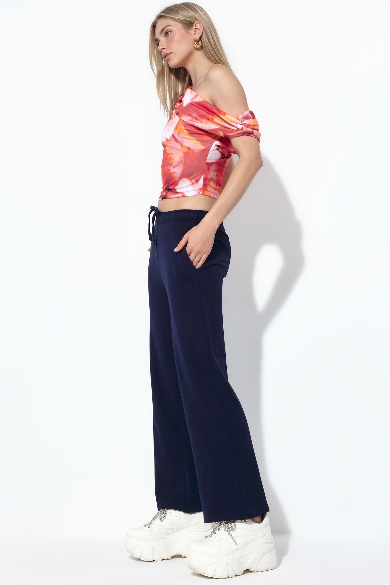 BUSEM Wide-Leg Pull-On Sweatpants 2