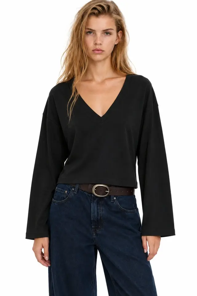 BUSEM Women's Cotton Elastane T-Shirt