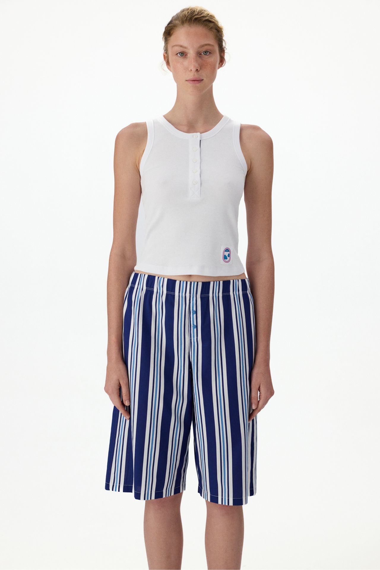 PENTI Vacation Ribbed Camisole Pajama Top 4
