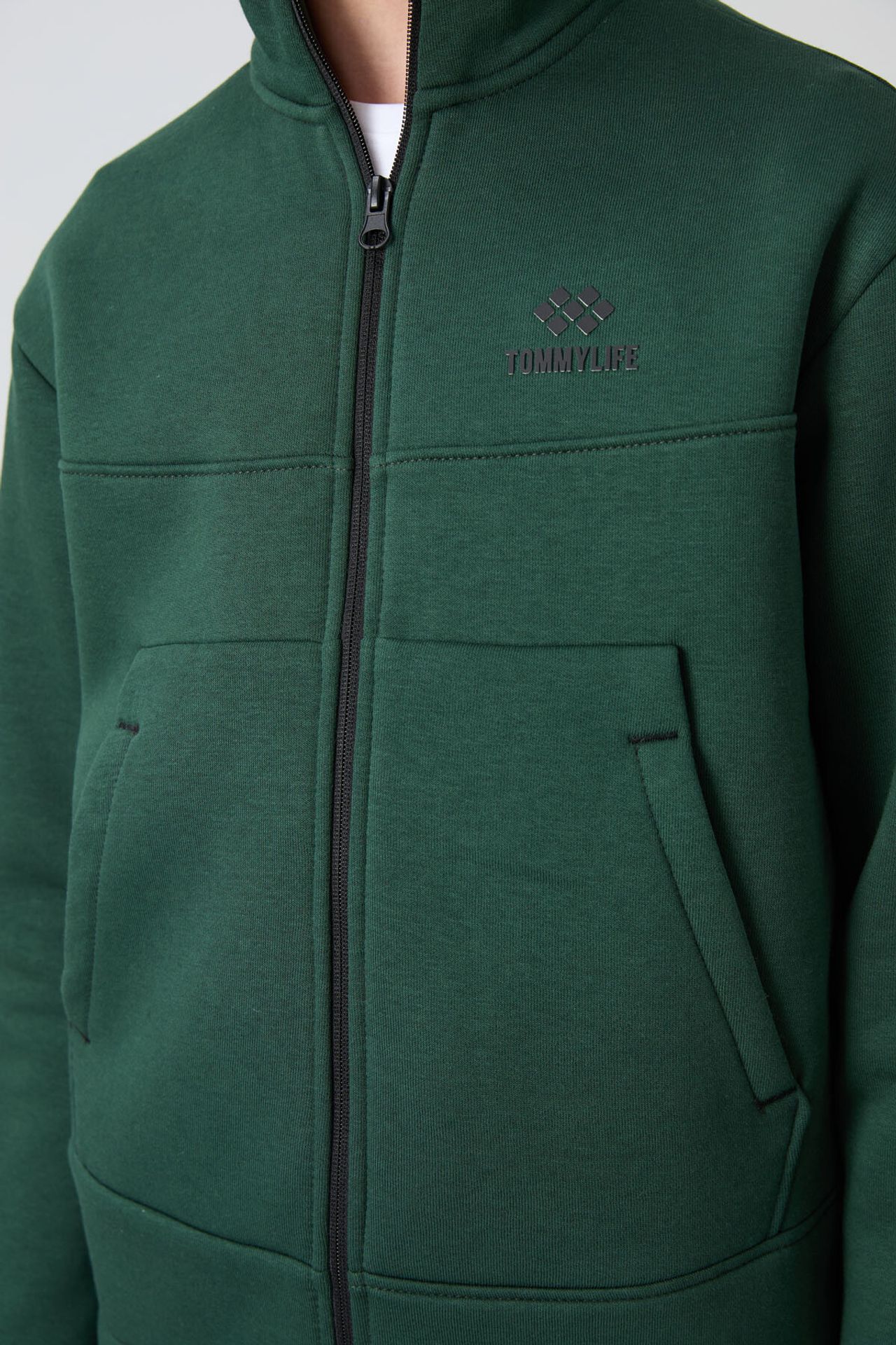TOMMY Youth Zip Collar Pocket Sweatshirt 3