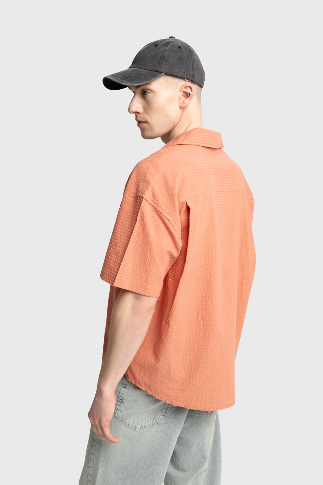 GIESTO Textured Short Sleeve Shirt 4