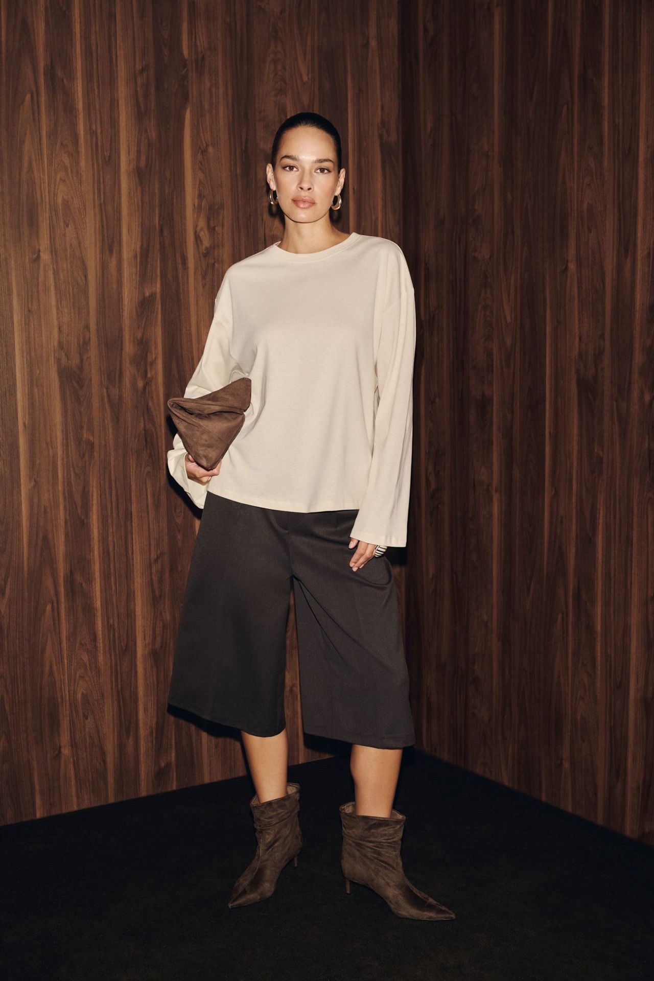 GRIMELANGE Crew Neck Long Sleeve Blouse 4