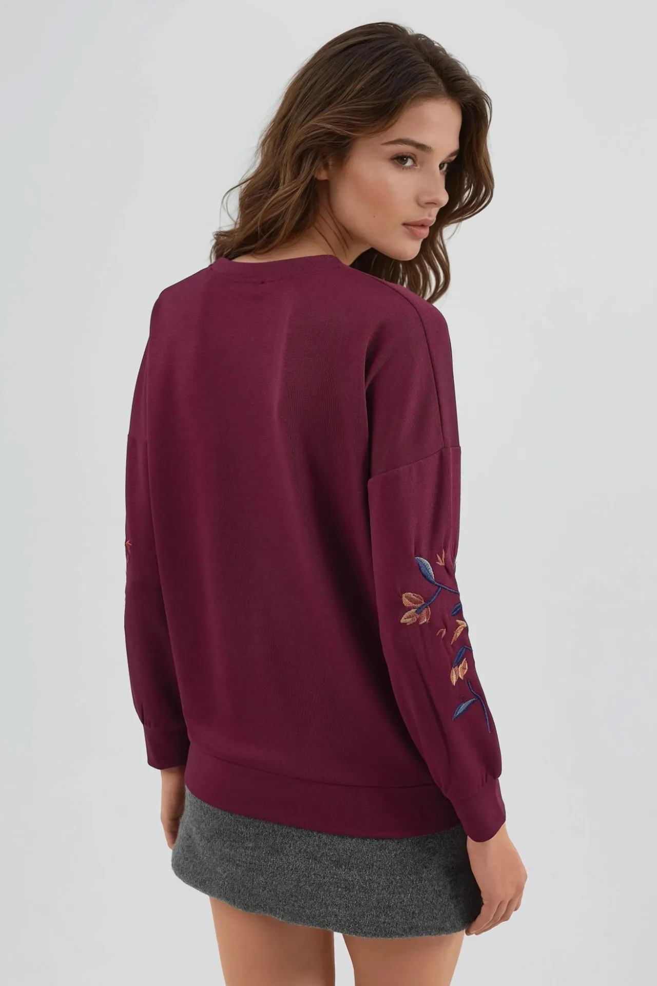 BERSAN Kadın Bisiklet Yaka Sweatshirt 3