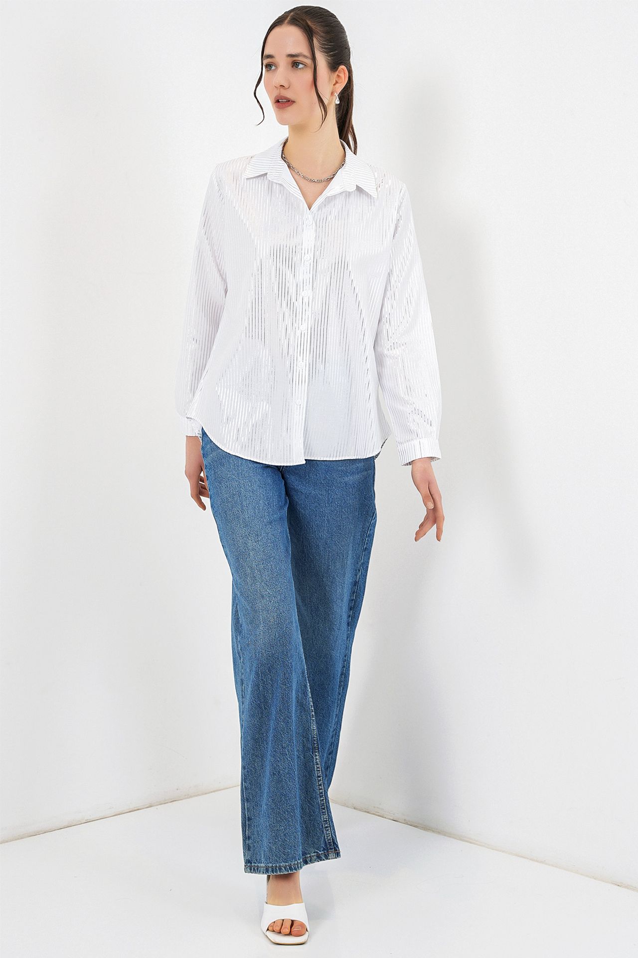 BDART Oversized Abstract Print Button-Front Shirt 2
