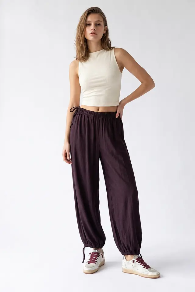 MIXRAY Tencel Straight-Leg Pants