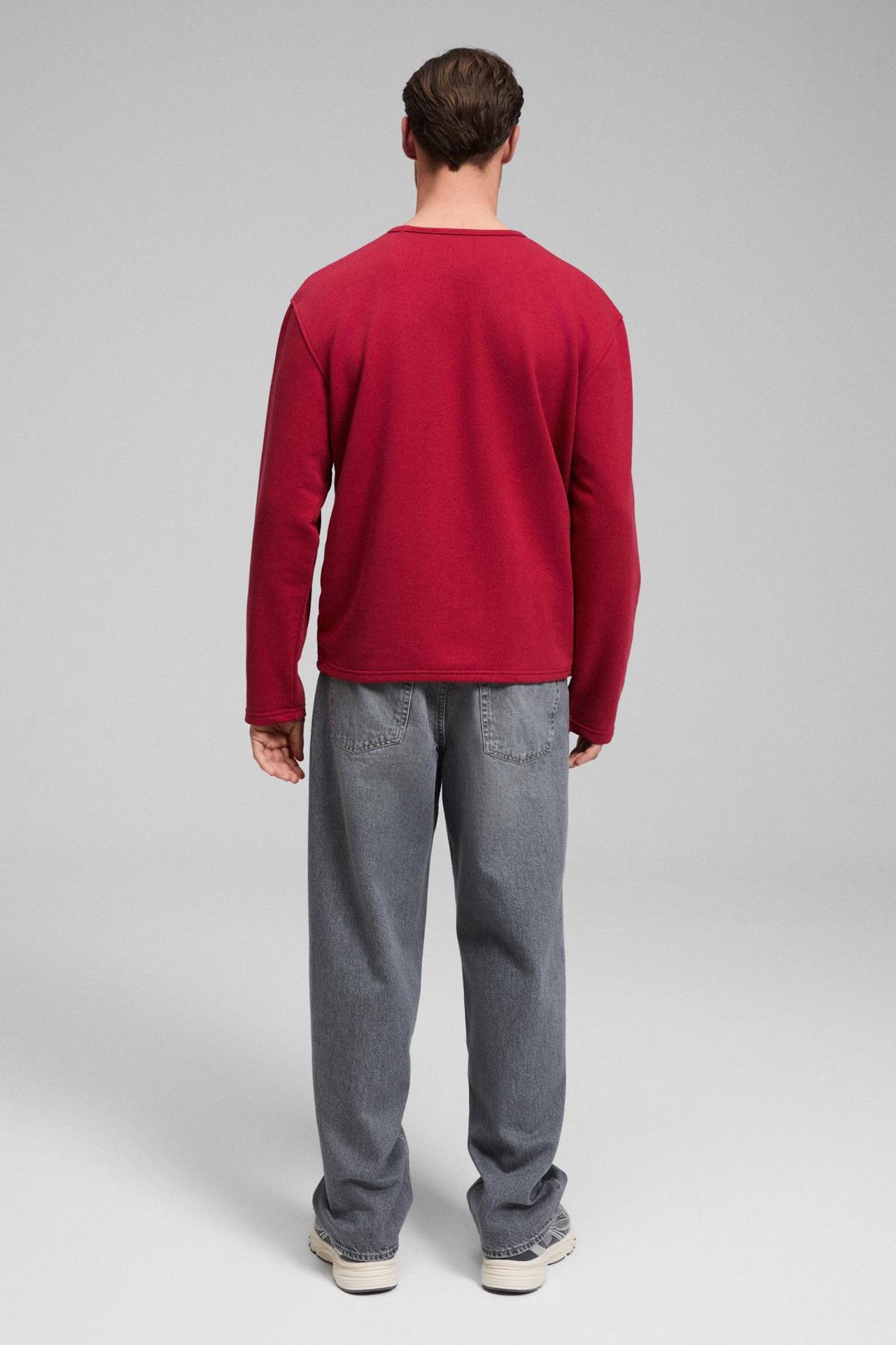 GRIMELANGE Fitilli Bisiklet Yaka Uzun Kollu Tişört 5