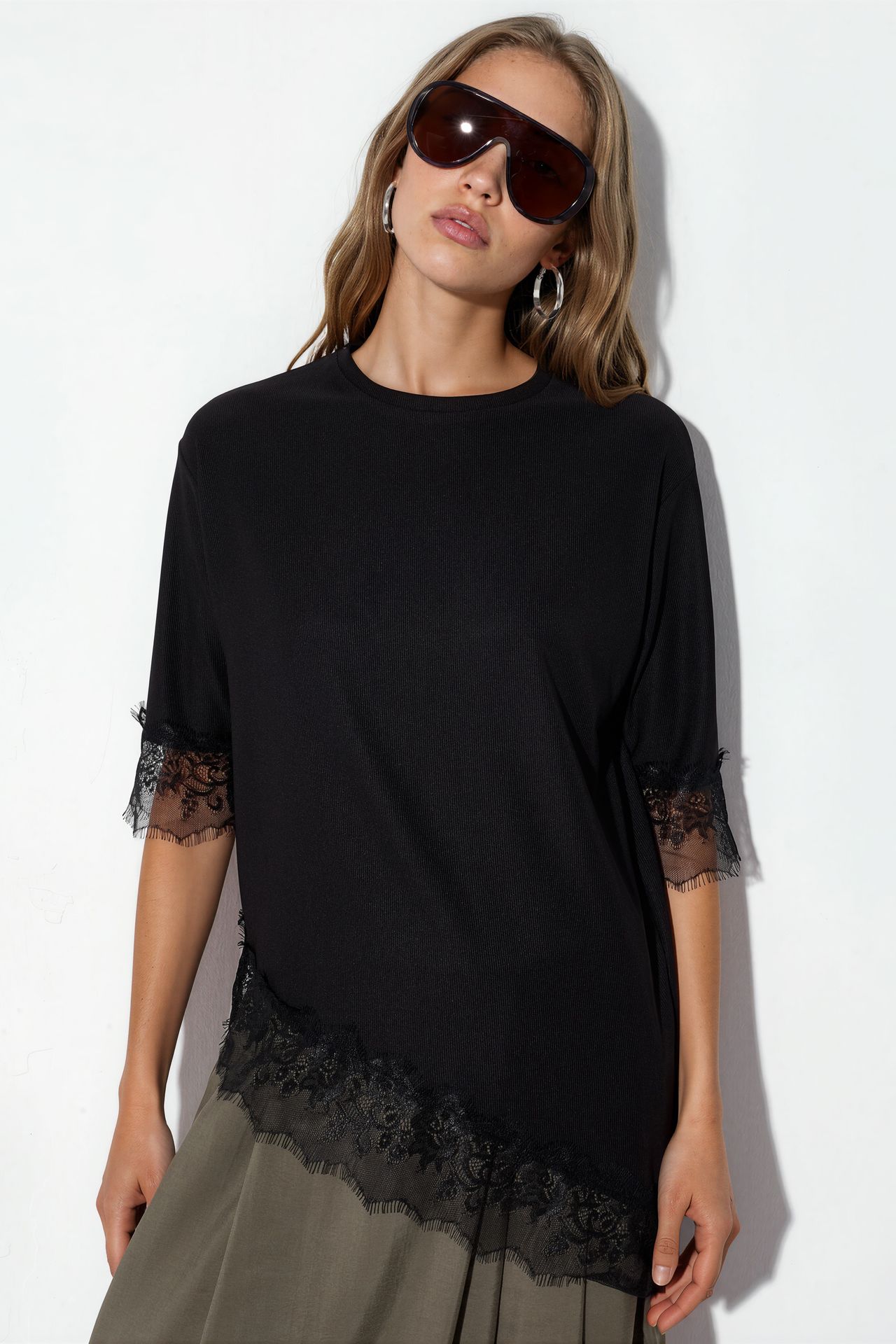 BDART Oversized Lace Knit Blouse 1