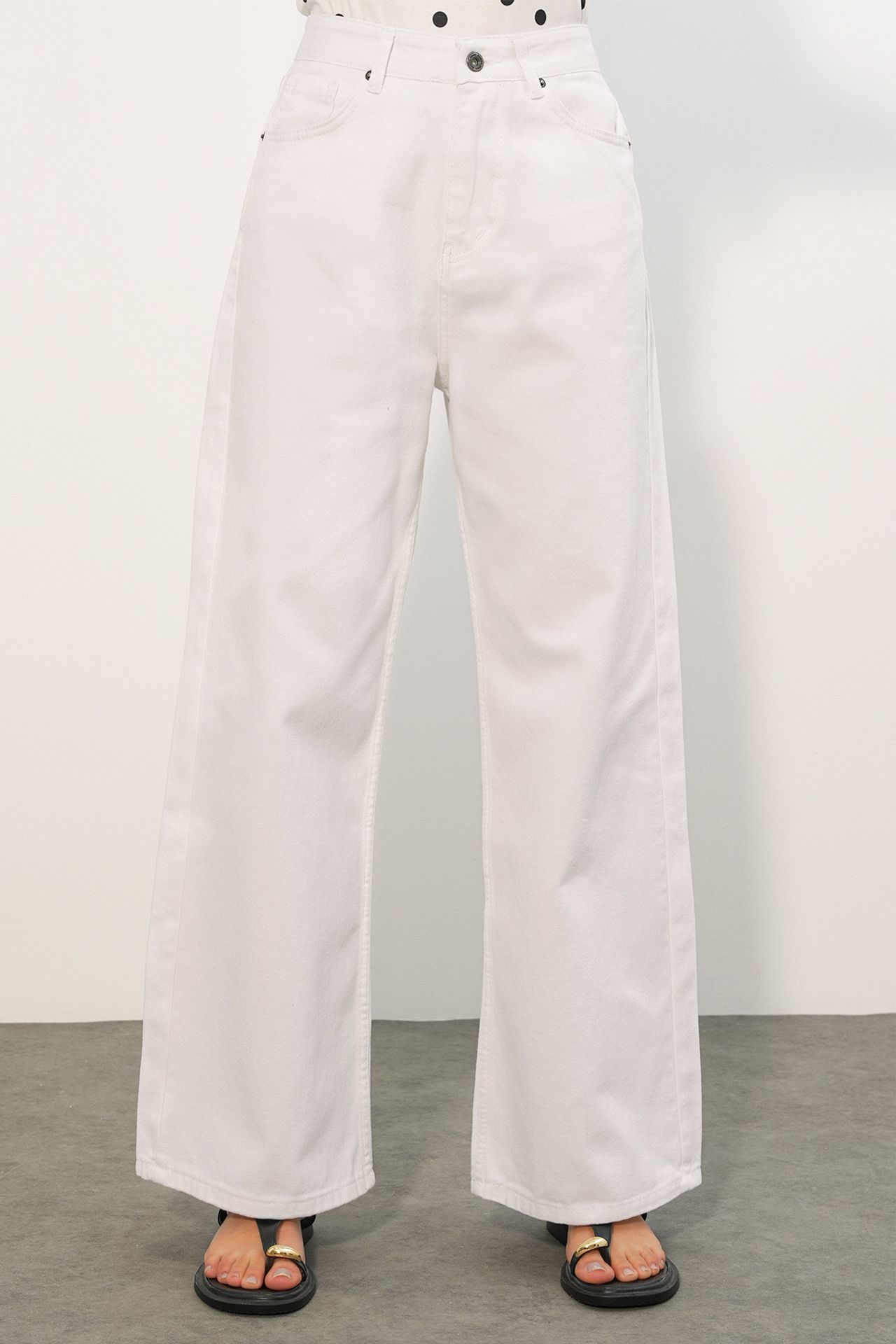 BDART High Waist Loose Fit Wide Leg Denim Jeans