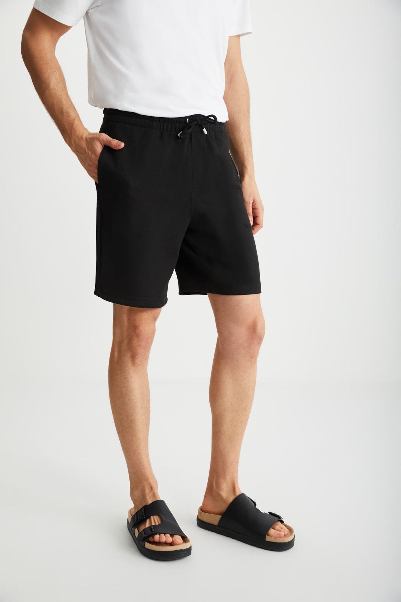 GRIMELANGE Jersey Drawstring Pocket Shorts 2
