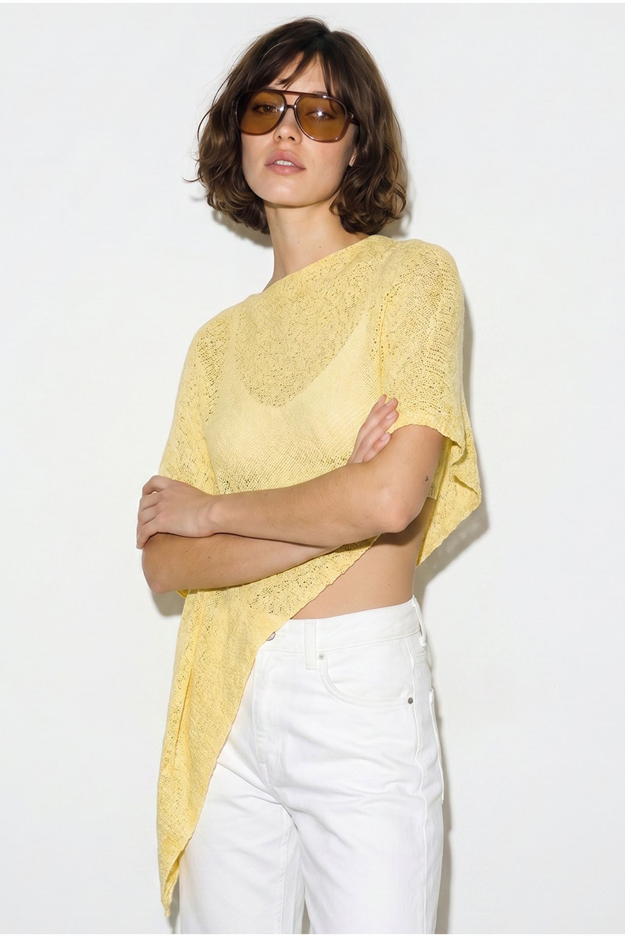 LUCCI Women’s Knit Cut-Out Beach Cover-Up