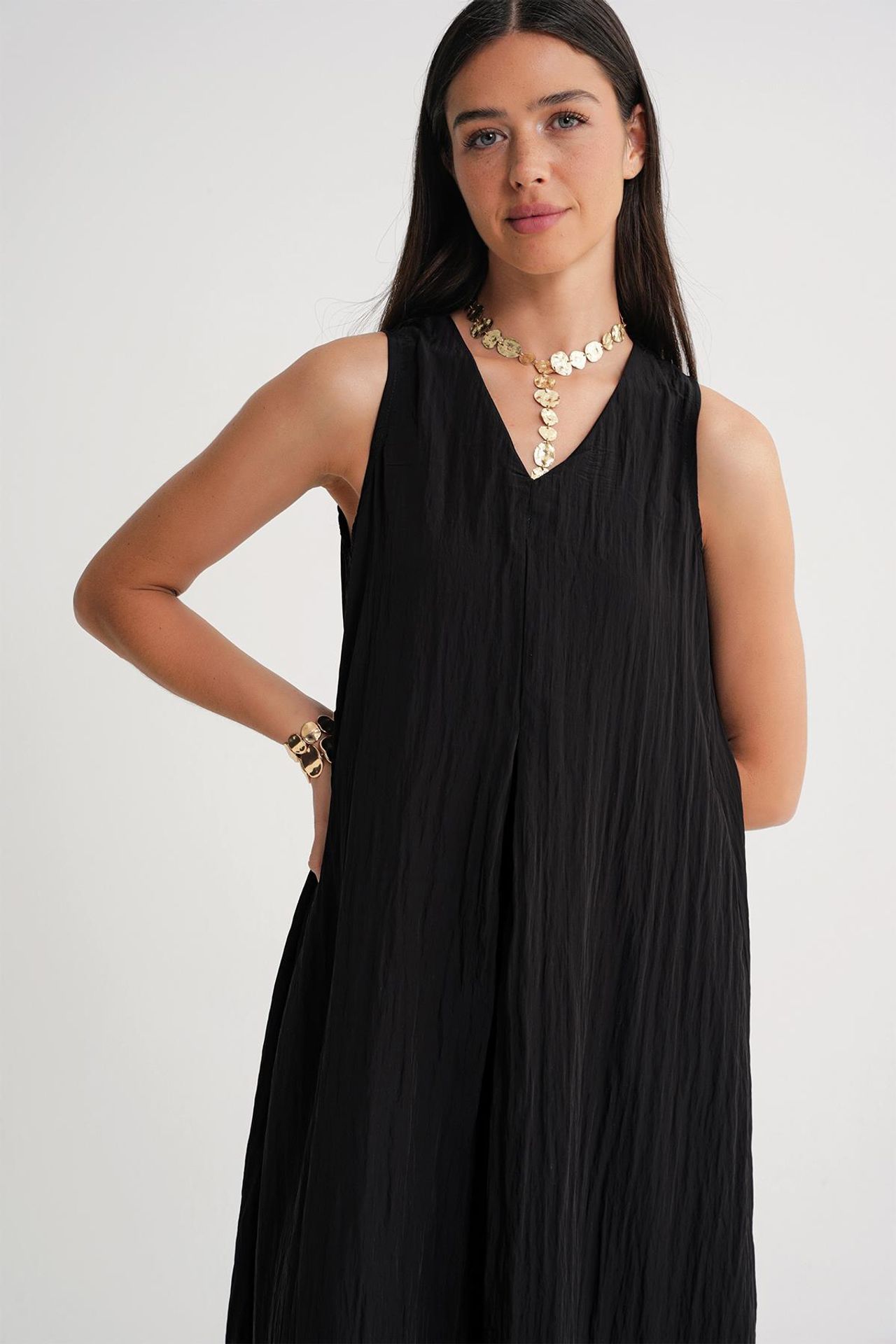 Mixray V-Neck Maxi Dress 5