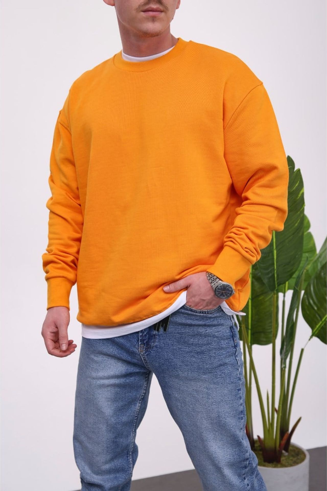 NOMARC Normal Kalıp Bisiklet Yaka Sweatshirt 2
