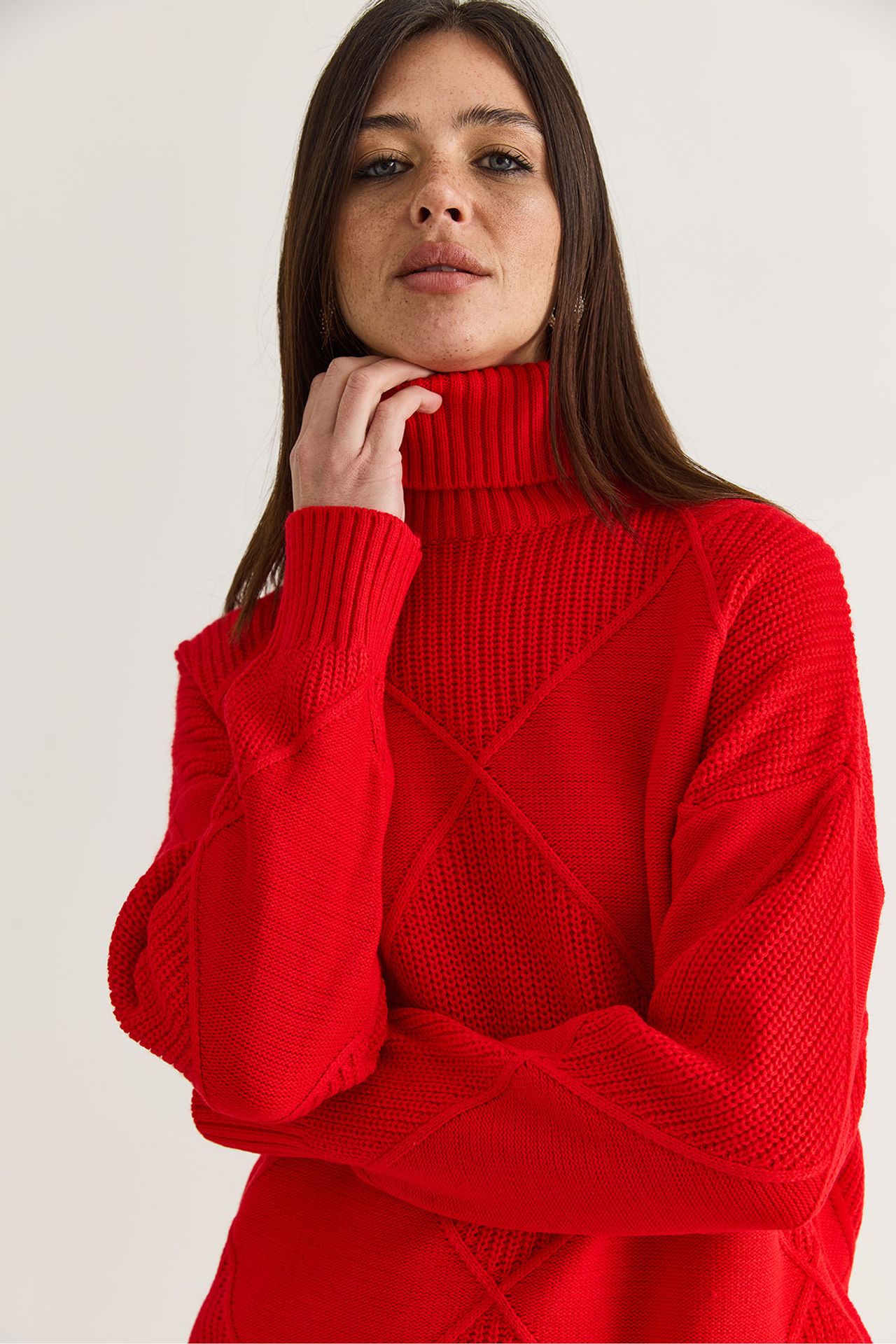 LUCCI Textured Turtleneck Sweater 6