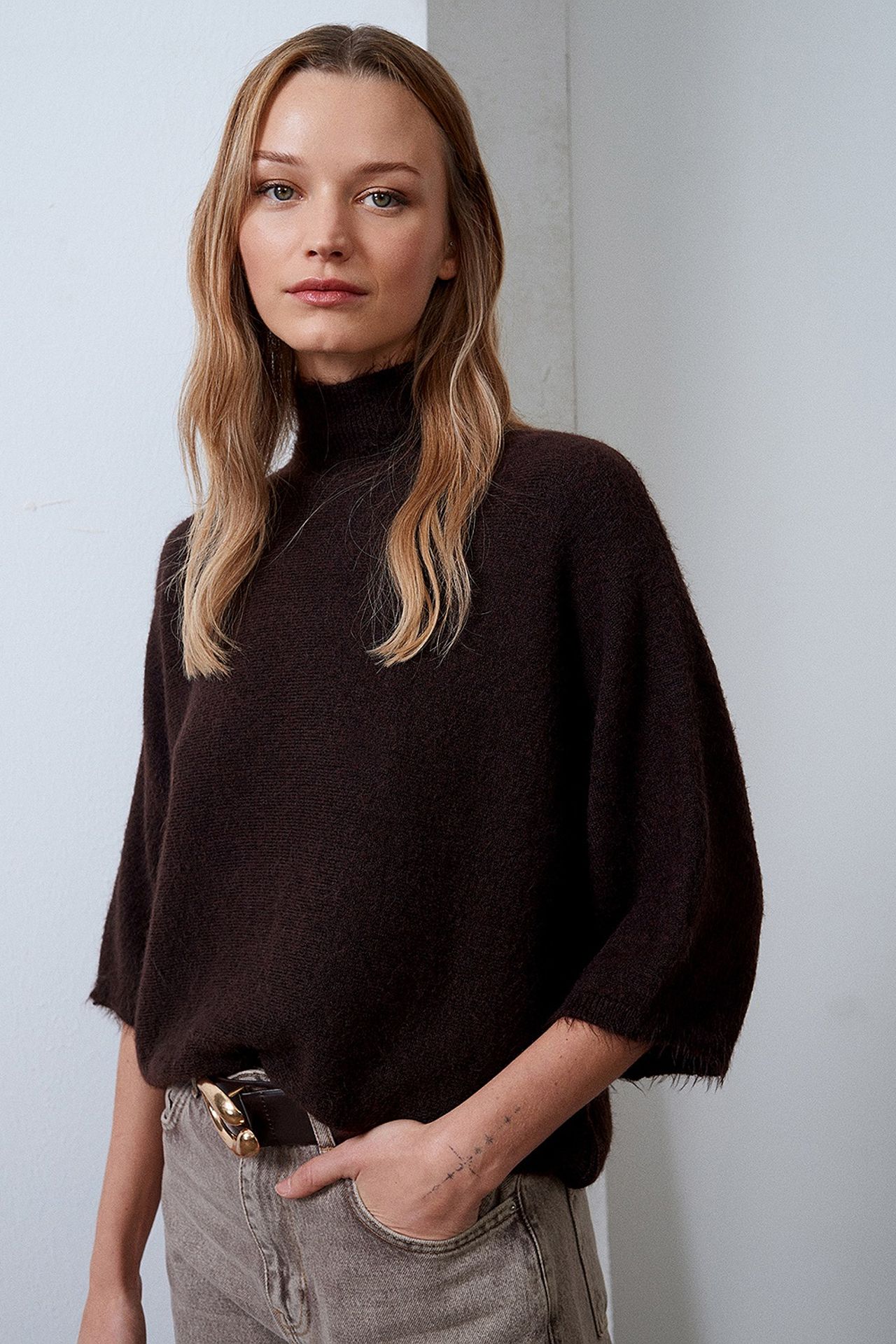 DILVIN Women's Wool-Blend Sweater 3