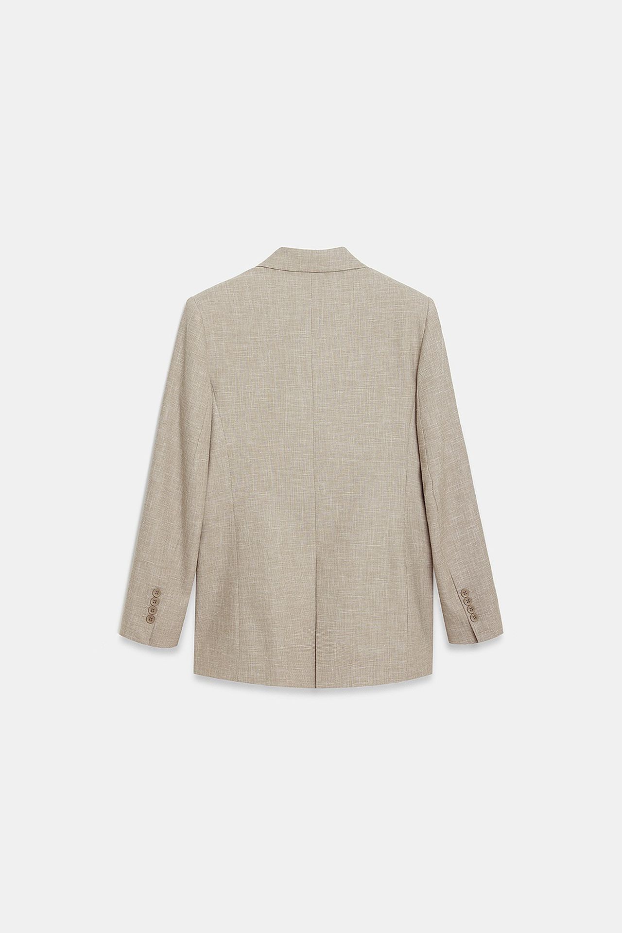 DILVIN Long Shawl Collar Crepe Blazer