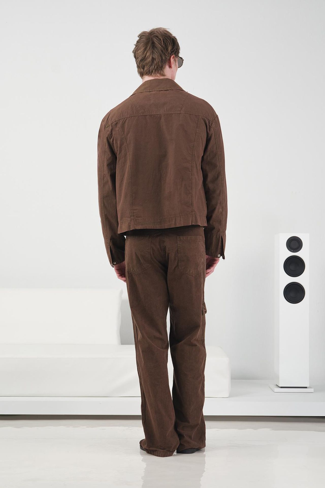 GIESTO Cotton Gabardine Zipper Jacket with Pocket 2