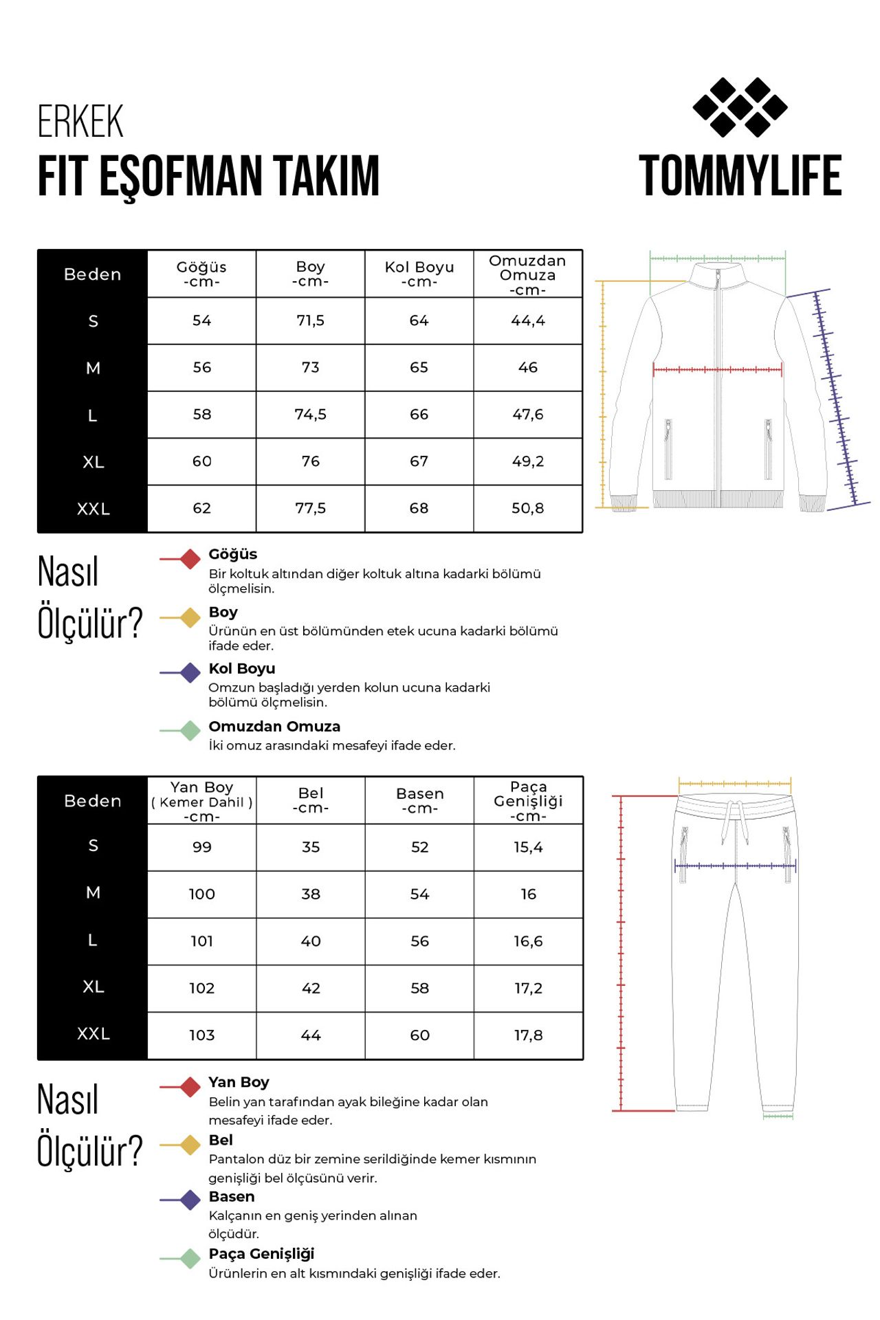 TOMMY Men's Hooded Sweatshirt And Pants Set 6