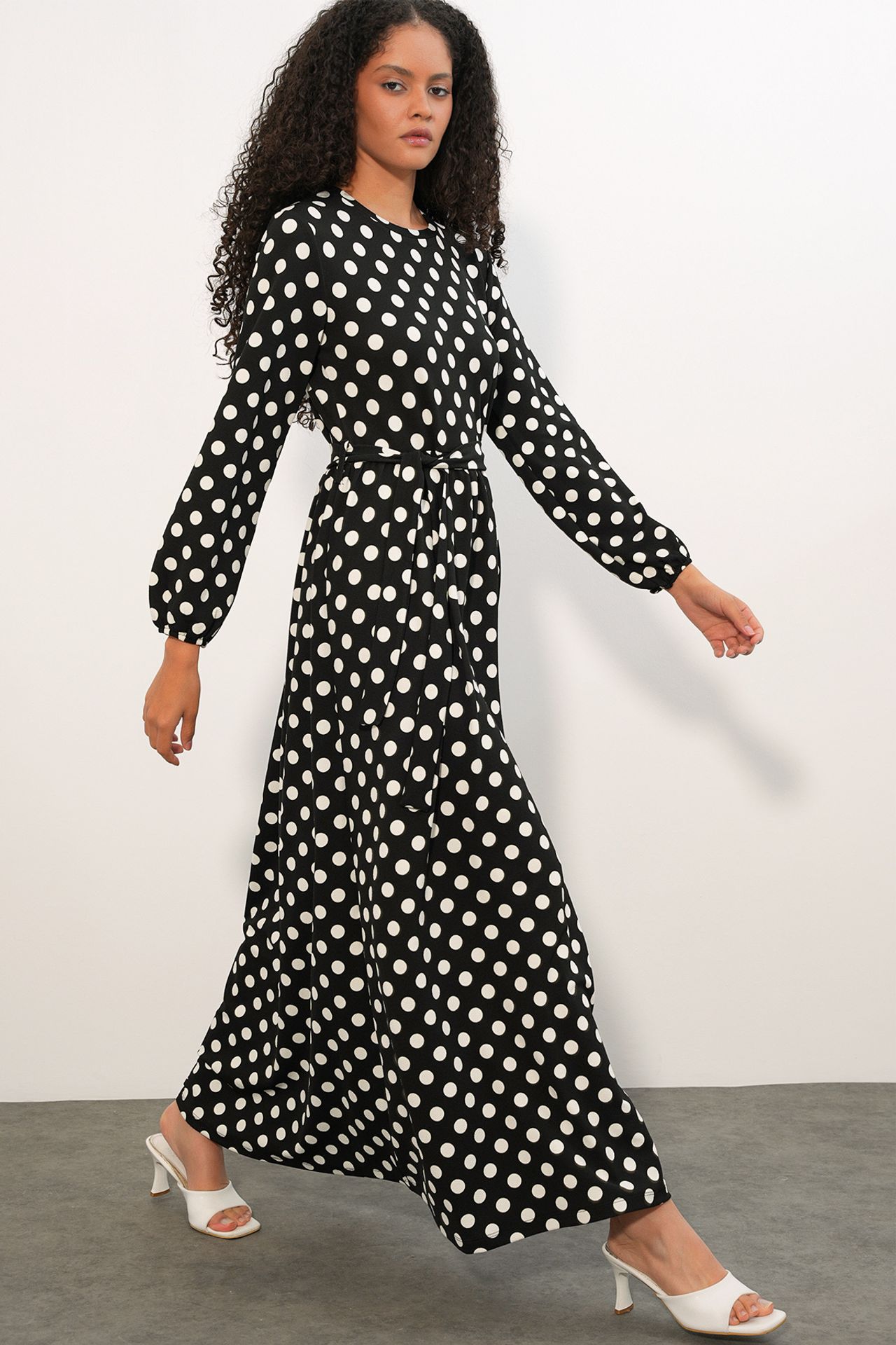 BDART Floral Maxi Knit Dress With Bow Detail 4