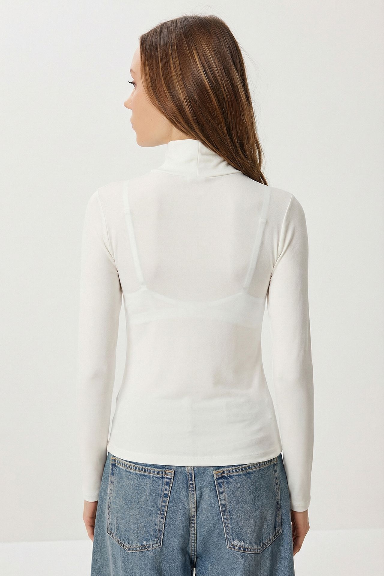 ISTANBUL Slim Fit Turtleneck Blouse 4
