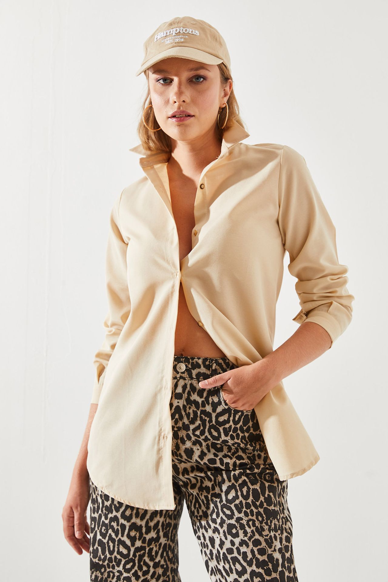 LUCCI Poplin Button-Up Shirt