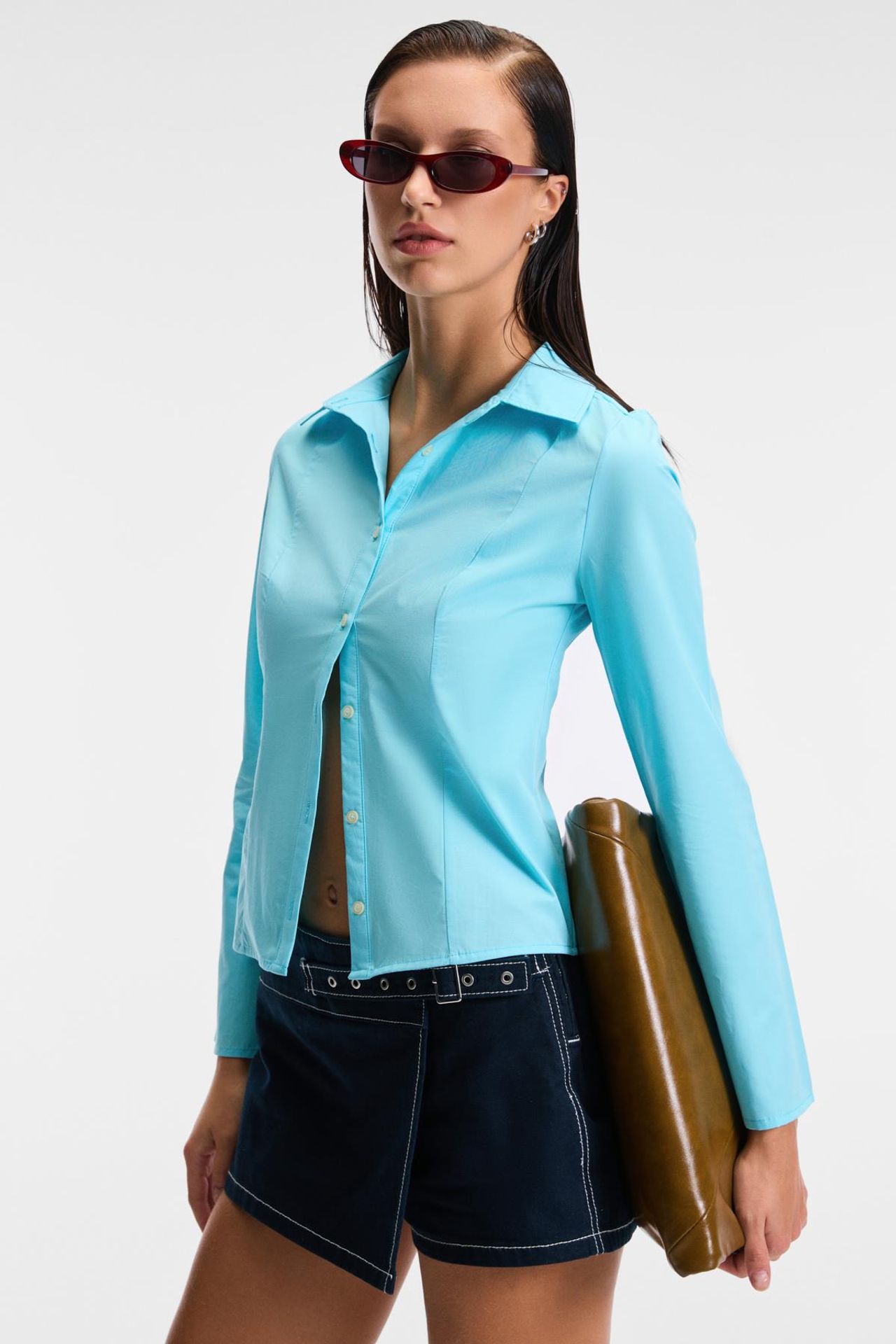 GRIMELANGE Slim Fit Long Sleeve Shirt 4