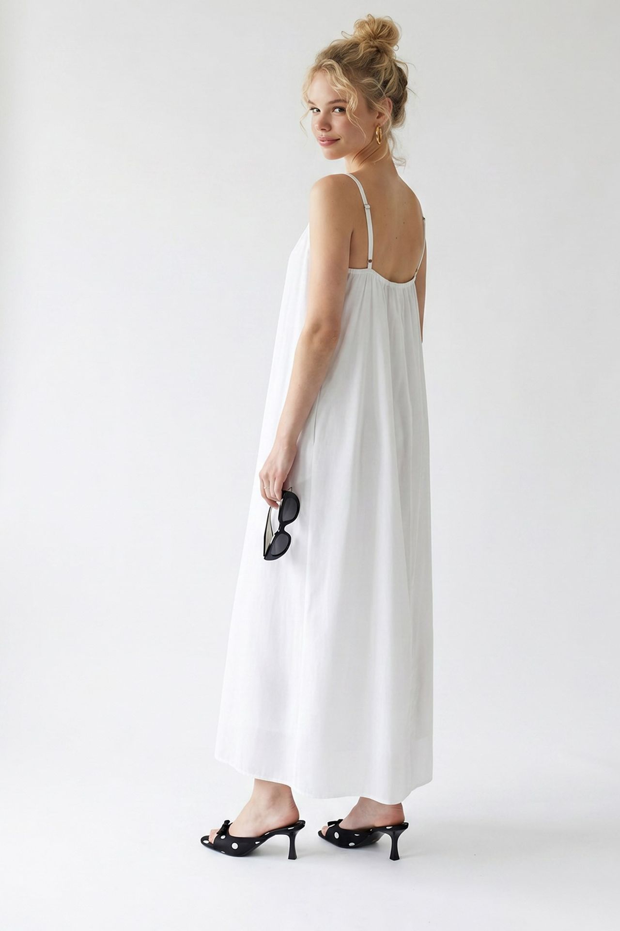 MIXRAY Sleeveless A-line Maxi Dress 4