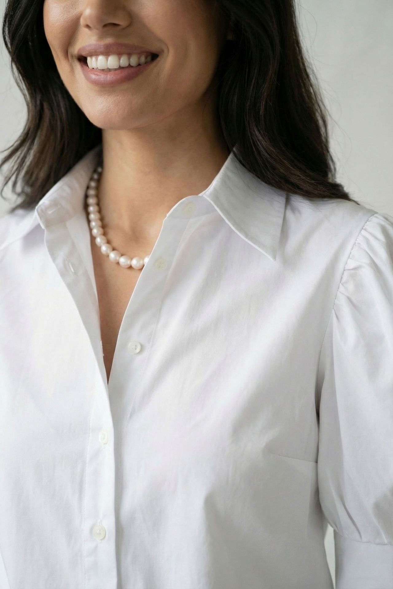 MY FASHION Buttoned Poplin Shirt with Shirt Collar 3